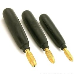 3 Black File Rasp Handles Jewelers Bead Reamer Tool 5"