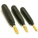 3 Black File Rasp Handles Jewelers Bead Reamer Tool 5"
