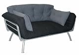 Elite 55-6118-cp Mali Flex Futon Coal/pewter-frame & Cushions