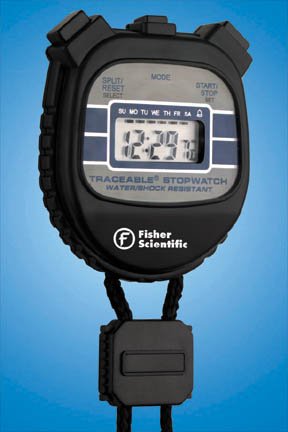 Fisherbrand Traceable Waterproof/Shockproof Stopwatches; 2 1/8L x 2 3/8W x 1/2 in.H