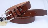 Brown Stylish Italian leather belt by Kenneth Brownne -