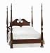 5/0 Queen Broken Pediment Rice Bed by Kincaid - Natural Wood (60-137P)