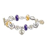 Go Vikings! #1 Fan Charm Bracelet by The Bradford Exchange