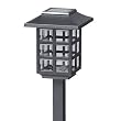 Malibu Outdoor One-Light Solar-Powered Mission Lights, Black, 2-Pack #LZ603-2