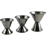 Double Cocktail Jigger: Set of All 3 Sizes