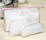 Sporting Goods : Breast Cancer 3pc Terry Cloth Cosmetic Bags