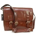 Ashwood Messenger Bag - Laptop Compartment - Jasper - Chestnut Brown