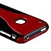 Snap-on Case compatible with Apple iPhone 3G / 3GS, Red / Black Cup Shape