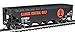 Walthers Trainline Offset Hopper - Ready to Run -- Illinois Central (Orange, Black, White- Large Logo) HO Scale