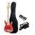 Austin Bazaar Kid's Electric Guitar Set with Amp - Red
