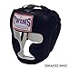 Twins Special Muay Thai Boxing Full Face Headgear Premium Leather w/Velcro HGL-3 Black X-Large