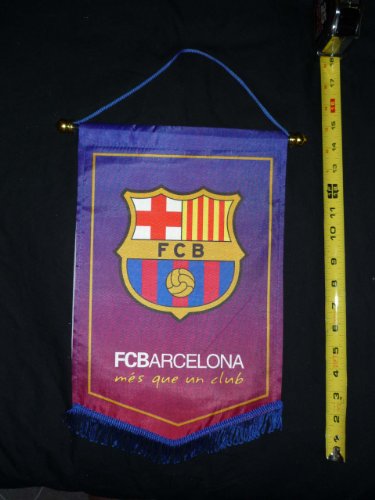 FC BARCELONA BADGE LOGO FOOTBALL SOCCER PENNANT BANNER