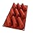 Baking Pastry Mould 9-Cavity Wedge Design Silicone Flexible Mold Cake, Chocolate, Candy Pan, Brownie, Ice Cream, Pudding