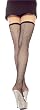 Fishnet Thigh Hi Stockings Backseam WHITE or Black
