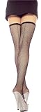 Fishnet Thigh Hi Stockings Backseam WHITE or Black