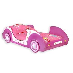 Traumhaftes Autobett BUTTERFLY Kinderbett BETT pink/rosa/weiss