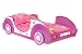 Traumhaftes Autobett BUTTERFLY Kinderbett BETT pink/rosa/weiss