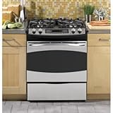GE Profile PGS968SEPSS 30 Slide-In Gas Range, 4 Sealed Burners, Convection, Self Clean - Stainless GE Profile PGS968SEPSS 30 Slide-In Gas Range, 4 Sealed Burners, Convection, Self Clean - Stainless
