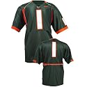 Nike Miami Hurricanes #1 Green Twilled Football Jersey
