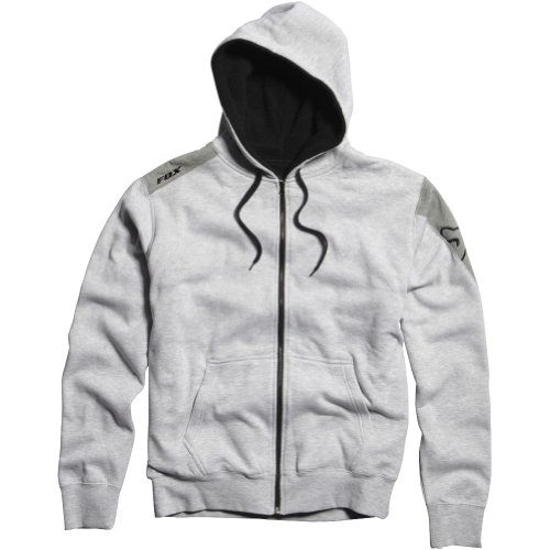 Fox Racing Outfoxed Sherpa Front Fleece Men's Hoody Zip Casual Sweatshirt/Sweater - Heather Grey / 2X-Large On Sale