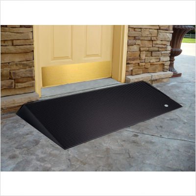 Rubber Threshold Ramps with Beveled Edges Size: 1.5
