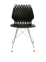 Metalmobil Set Silla 2 Uds. Uni-553 Negro/cromo