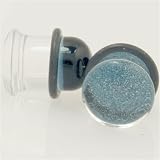 Pair of Glass Single Flared Blizzard Plugs: 1-1/2g 5/16 Teal