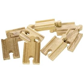 Wooden Railway Train Track - Spare Straight Mini Track x 8