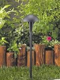 4206 4 inch Mushroom Path Color-Black w/ Grd Stake