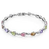 Pugster Colorful Crystal Drops Little Round Bracelet