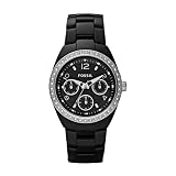 Fossil Damen-Multifunktionsuhr Keramik Analog Quarz CE1043