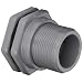 Hayward CPVC Bulkhead Fitting, Class 150, EPDM Gasket, 4" Socket x Socket