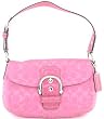 COACH SOHO Signature Flap Shoulder Bag in Peony / Pink #13113