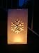 10 Candle Lantern Bags – Snowflake