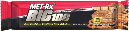 MET-Rx Big 100 Colossal Bar Peanut Butter Pretzel -- 12 Bars