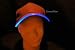 Navy Fabric LED Lighted Glow Hat- Blue