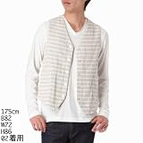 （ユニオンステーション）UNION STATION 【smart6月号成宮寛貴さん着用】ジレ（ボーダージレ） メンズ 成宮寛貴