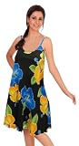 LALEELA Appel Robe noire floraled plage soleil tunique robe baby-doll M Cadeau Saint - Valentine Valentin
