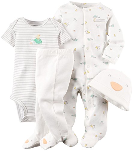 Carter's Unisex Baby 4 Piece Layette Set (Baby)