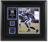Michael Strahan Framed 8x10 Photo w/ Game Used 2005 Football