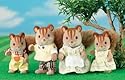 Sylvanian Families Walnut Squirrel Family
