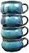 Set Of (4) Four - PRADO STONEWARE COLLECTION - Stacking / Stackable Soup, Chili, Stews Cups / Mugs /