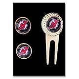 New Jersey Devils Nhl Divot Tool Golf Ball (2) Set ~ aminco