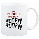 Mug White MY Puggle HAD ME AT WOOF Dogs
