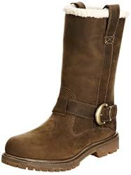 Timberland NELLIE PULLON 3210R, Damen Fashion Stiefel, Grün (Dark Olive), EU 42 (US 11)