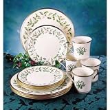 Lenox Holiday 12-Piece Dinnerware Set, Service for 4