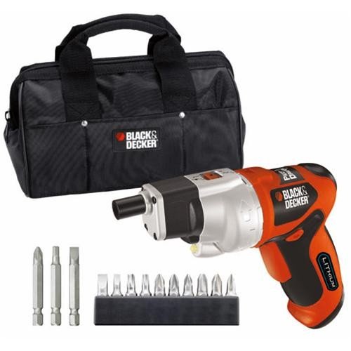 Black & Decker D 3.6 Volt Lithium Ion Screwdriver Kit
