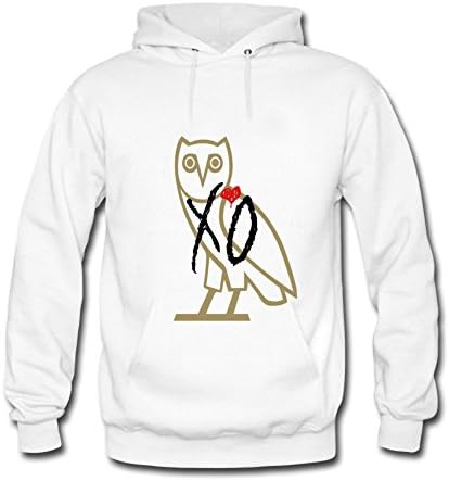 PEIXU Women's Custom Drake Ovo The Weeknd Xo Hoody Hoodie Sweatshirt Sweater L White