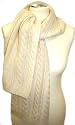 PASSIGATTI Designer Schal reine Wolle Zopfmuster P112