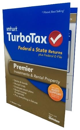 TurboTax Premier Federal & State Returns Plus Federal E-File 2013